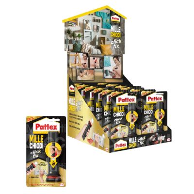 Henkel 2330997 adesivo acrilico millechiodi click&flix dosatore contenuto gr. 30 utilizzo materiali porosi confezione pz 12