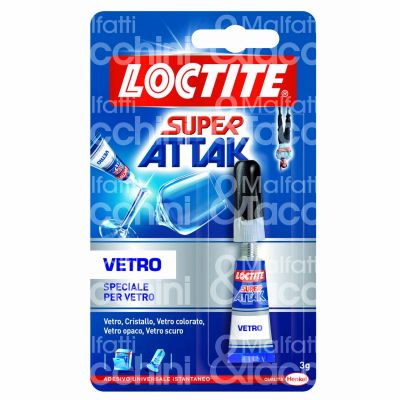 Henkel 579550 adesivo istantaneo liquido attak vetro contenuto gr 3