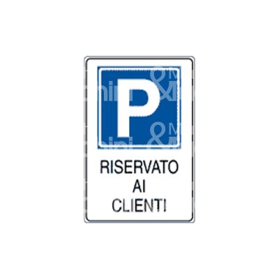 Cartelli segnalatori 5606x cartello segnaletico parcheggio alluminio colore azzurro l mm 300 h mm 450 p mm 1