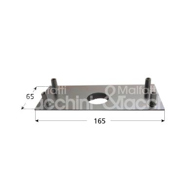 Idm 105 piastra fissaggio per serratura idm 1006 misura mm 65 x 165