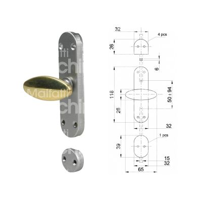 Ibfm 171 cremonese 6 ferro ottonato movimento aste esterne l mm 32 h mm 118