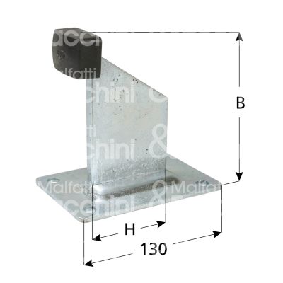 Ibfm 476p arresto fine corsa art. 476/p scorrevole acciaio zincato fissaggio avvitare l mm 90 h mm 90