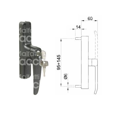 Ibfm 565zas cremonese aste interne sinistra art. 565a zama nero movimento con l mm 36 h mm 174