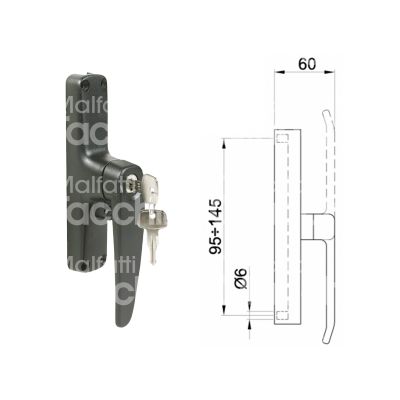 Ibfm 565zbs cremonese aste esterne sinistra art. 565b zama nero movimento con l mm 36 h mm 174