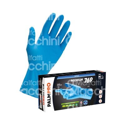 Icoguanti 769s guanto monouso longpro materiale nitrile taglia s colore blu spessore mm 0,12 lunghezza mm 290 confezione pz 100