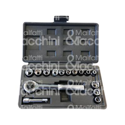 I.m. 300520000 serie chiavi a bussola con cricchetto import attacco 1/4 pollici set pz 17