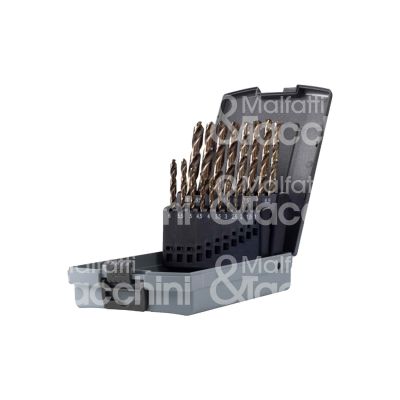 Krino 01155302 serie punte hss cobalto art. 01155302 contenitore astuccio abs Ø mm 1/13 set pz 25