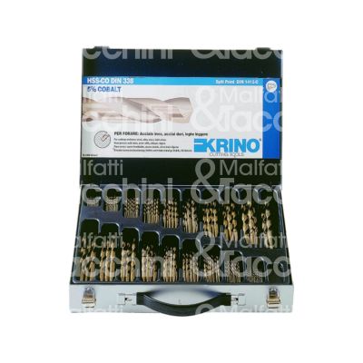 Krino 01229450 serie punte hss speedmaster art. 01229450 contenitore valigetta metallo Ø mm 1/10 set pz 116