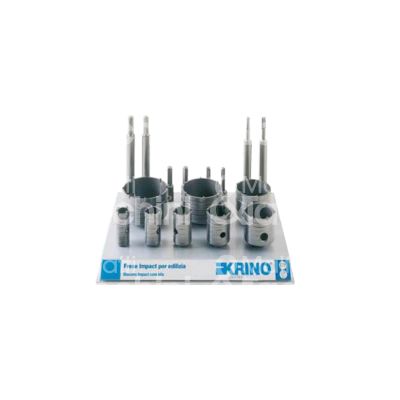 Krino 21116112 assortimento fresa per edilizia impact art. 21116112 Ø mm 30/100 - set pz 24 -