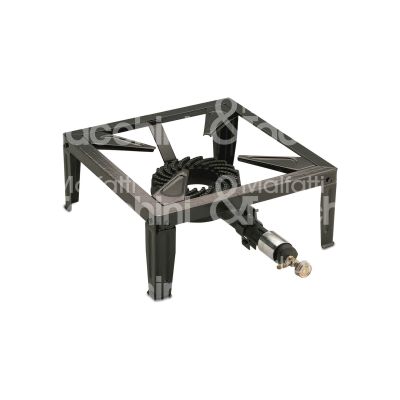 Kemper 104986 fornello per bombola art. 104986 corpo ghisa accensione fiammifero l 400 x 400 x 190 mm