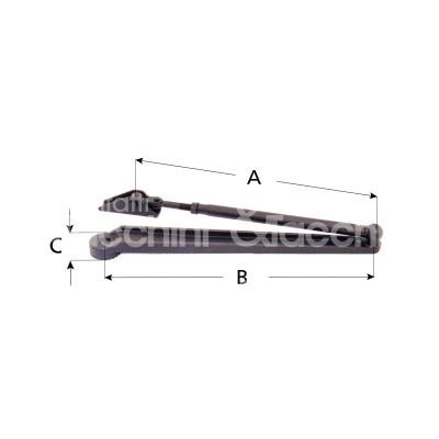 Mab 5021776o braccio a compasso per 502/3/4/5 oro con fermo