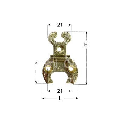 Metal group mg42562 cerniera per mobili a incasso art. mg42562 zama bronzato ingombro mm 32 x 44