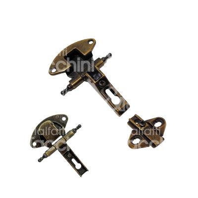 Metal group mg42580 cerniera per mobili a zancata barocco art. mg42580 zama bronzato Ø mm 35