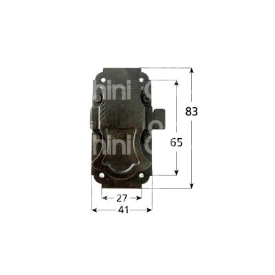 Metal group mg9153 serratura redosso e 20 ambidestra chiave a mappa nero