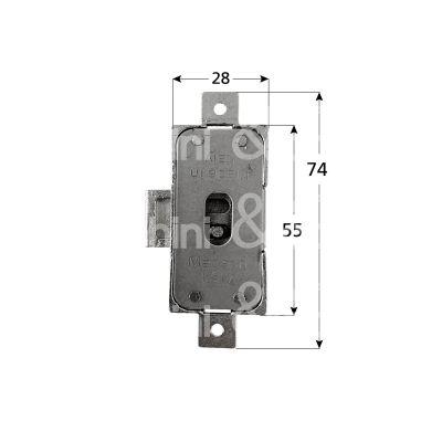 Metal group mg9543 serratura anta - aste rotanti e 15 ambidestra chiave a mappa rotazione 360° estrazione bronzata