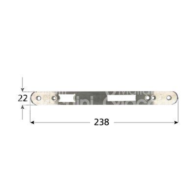 Mg frm7401ax frontale bordo tondo misura mm 238 x 22