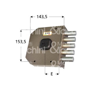 Moia g413dx serratura applicare doppia mappa triplice e 63 dx 5 catenacci int. cat. 25