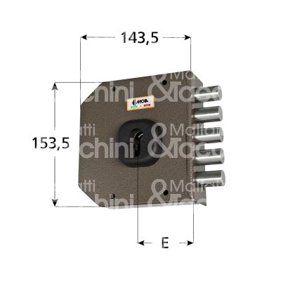 Moia g451dxb serratura applicare a cilindro laterale e 63 dx 5 catenacci int. cat. 25