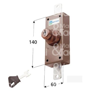 Mottura 34323 deviatore 2 vie apertura interna con chiave ambidestra