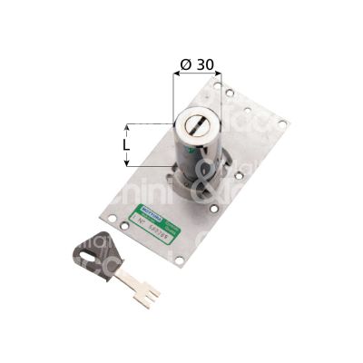 Mottura 91283sx cilindro per serrature a pompa - sx 50 mm Ø 30 chiave a pompa cifratura kd cromo lucido