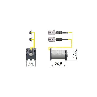 Omec 039 bobina 12 volt ambidestra