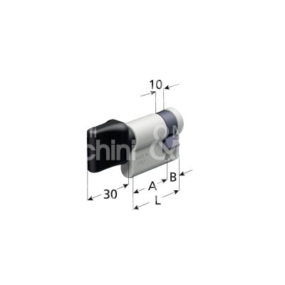 Omec 12403l sagomato 27 x 10 = 37 mm alluminio