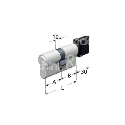 Omec 12505l sagomato 27 x 33 = 60 mm alluminio