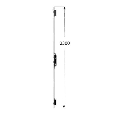 Omec 1500s25pl multipunto meccanica e 25 ambidestra catenaccio caduta foro sagomato frontale piatto 24 x 2,5