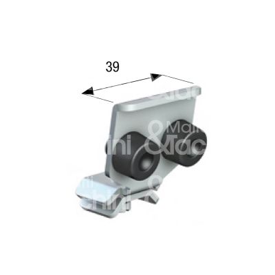 Omge 55 fermaporte per profilo superiore art. 55 acciaio roll-ge 50 l mm 39