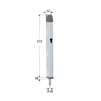 Opera 28720n elettropistone ambidestra nero chiuso in assenza corrente tensione 12-24v dc - 12-18v ac