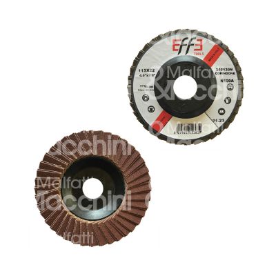 Effe abrasivi 340100n disco lamellare nylon corindone Ø mm 115 foro mm 22 grana 40