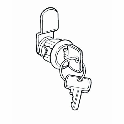 Silmec 90010 cilindro ricambio casseta postale art. 90-010 ottone cromato Ø mm 20 l mm 20