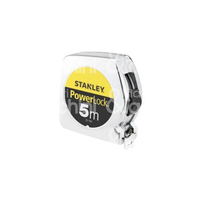 Stanley 0-33-442 flessometro powerlock art. 0-33-442 metallo misura mt 10 nastro mm 25 con fermo