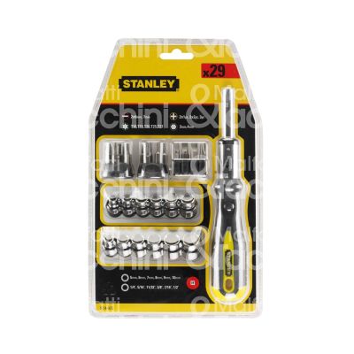 Stanley 0-54-925 set portainserti a cricchetto set pz 29