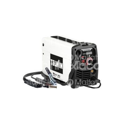 Telitalia 816169 saldatrice inverter a filo bimax 150i synergic tipo saldatura mig-mag/ flux/ mma elettrodi 1,6 - 2,5 mm corrente assorbita max 18 a potenza assorbita max 2,65 kw peso kg 7,1