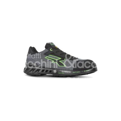 U-power 2006640 scarpa antinfortunistica bassa mike classe di protezione s1p src esd taglia 40 colore grigio/verde tomaia nylon traspirante e film antiabrasione suola pu puntale airtoe lamina antiperforazione conformità en iso 20345:2011