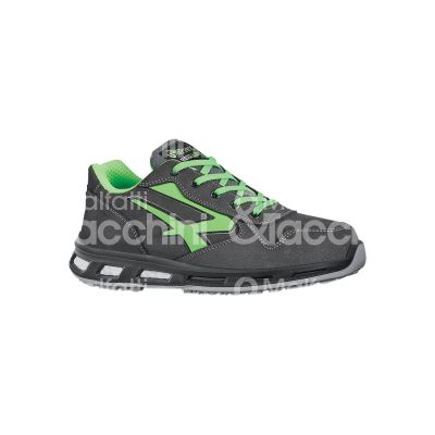 U-power 2017439 scarpa antinfortunistica bassa yoda classe di protezione s3 src ci esd taglia 39 colore grigio/verde tomaia pelle nabuk suola infinergy puntale alluminio lamina antiperforazione conformità en iso 20345:2011