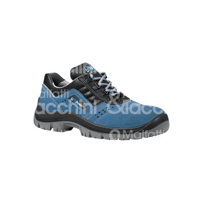 U-power 2030539 scarpa antinfortunistica bassa boss classe di protezione s1p src taglia 39 colore blu/nero tomaia pelle scamosciata forata suola pu/pu puntale acciaio lamina antiperforazione conformità en iso 20345:2011