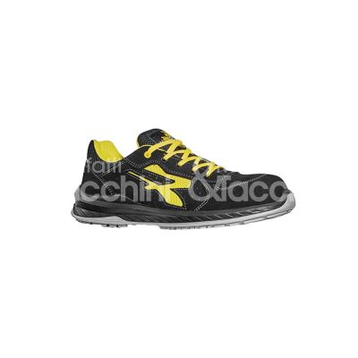 U-power 2066638 scarpa antinfortunistica bassa vortix classe di protezione s1p src esd taglia 38 colore nero/giallo tomaia pelle scamosciata suola pu puntale airtoe lamina antiperforazione conformità en iso 20345:2011