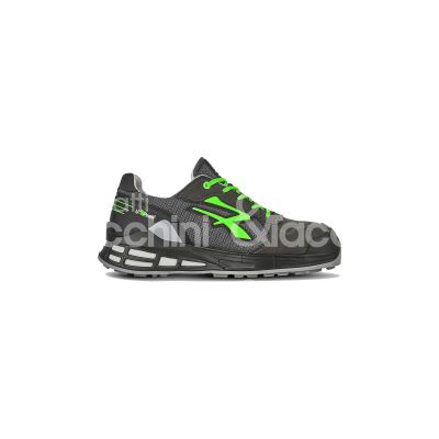 U-power e2001639 scarpa antinfortunistica bassa egon classe di protezione s1p src esd taglia 39 colore grigio/verde tomaia nylon scamosciato suola pu puntale airtoe lamina antiperforazione conformità en iso 20345:2011