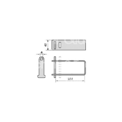 Viro 0676 cravatta per lucchetti mm 116