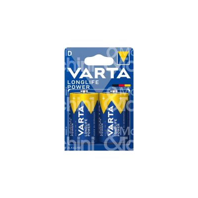 Varta 4920121412 pila longlife power d - mn1300 torcia alkaline confezione pz 2 - volts 1,5v -