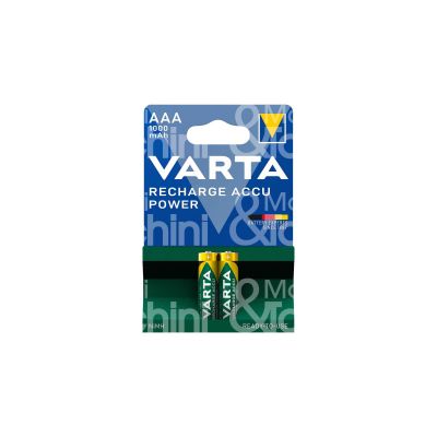 Varta 5703301402 pila recharge accu recycled aaa mn2400 - lr3 ministilo alkaline confezione pz 2 - volts 1,2v - 1000