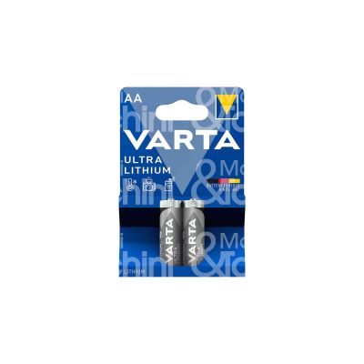 Varta 6106301402 pila lithium aa 6106 stilo litio confezione pz 2 - volts 1,5 v -