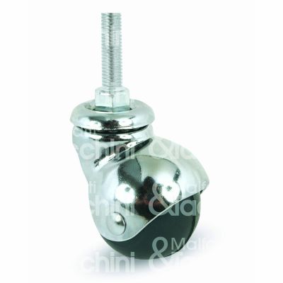 Valsecchi 165b840 ruota rollstar art. 165b gomma senza freno Ø mm 40 tipo fissaggio perno misura m8 - h mm 63 portata kg 30