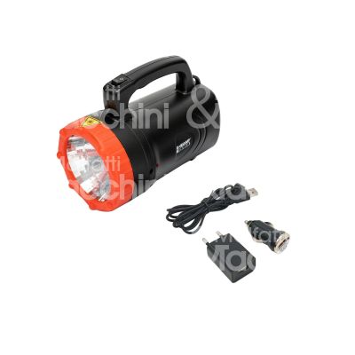 Velamp ir551led faro torcia art. ir551led led alimentazione batteria - batteria litio 3,7v 800 mah incluse lumen 100 lm -