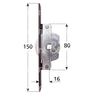 M&t 900 09388 movimento cremonese infilare art. 10023c acciaio bronzato e mm 17 chiusura laterale giro completo frontale mm 150 x 19 cassa mm 80 x 46