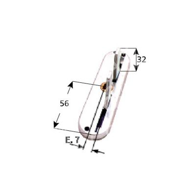 M&t 900 09445 gioco per cremonesi alette diritte r10g acciaio zincato e mm 0