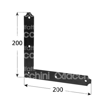 M&t 900 12802 cantonale rinforzo art. 2420 ferro nero mano ambidestro l mm 200 x h mm 200