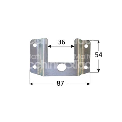 M&t 900 13881 supporto per cuscinetto quadro ssc.vqu.sc.fz ferro zincato l mm 87 x h mm 54 x